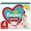 PAMPERS Pants Nohavičky plienkové jednorazové 4 (9-15 kg) 108 ks - MEGA PACK PAMPERS Pants Nohavičky plienkové jednorazové 4 (9-15 kg) 108 ks - MEGA PACK