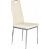 Halmar Krémová stolička K202, čalúnená, eko koža Halmar Krémová stolička K202, čalúnená, eko koža