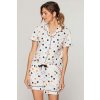 Luxusní dámské pyžamo Dominika barevné puntíky - XL Luxusní dámské pyžamo Dominika barevné puntíky - XL