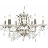 Searchlight sviečkový závesný krištáľový luster PARIS 8736-6SS Searchlight sviečkový závesný krištáľový luster PARIS 8736-6SS