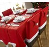 Verk 26092 Vianočné poťahy na stoličky 6x Santa Claus + obrus, červené (Rýchla vianočná dekorácia, ktorá zmení vzhľad jedálne aj obývačky) Verk 26092 Vianočné poťahy na stoličky 6x Santa Claus + obrus, červené (Rýchla vianočná dekorácia, ktorá zmení vzhľad jedálne aj obývačky)