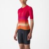 CASTELLI Cyklistický dres s krátkym rukávom - CLIMBER'S 4.0 W - červená CASTELLI Cyklistický dres s krátkym rukávom - CLIMBER'S 4.0 W - červená
