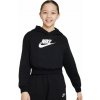 Dievčenské mikiny Nike Sportswear Club Fleece Crop - black/white - Čierny (XS) Dievčenské mikiny Nike Sportswear Club Fleece Crop - black/white - Čierny (XS)