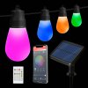 Smart solárna sveteľná reťaz - 30 ks RGBIC LED - 13 m - bluetooth Smart solárna sveteľná reťaz - 30 ks RGBIC LED - 13 m - bluetooth