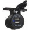 x 2x USB zásuvka vodeodolná na držiak (34548) x 2x USB zásuvka vodeodolná na držiak (34548)