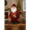 MagicHome Dekorácia Vianoce Santa s gitarou 35 cm