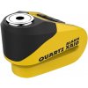 Zámok kotúčové brzdy na motorku OXFORD Quartz Alarm XA10 - integrovaný alarm, žltý / čierny, priemer čapu 10mm Zámok kotúčové brzdy na motorku OXFORD Quartz Alarm XA10 - integrovaný alarm, žltý / čierny, priemer čapu 10mm