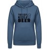 AWDis Hoodie Mikina - Nápis - Tento chlap potrebuje Pivo - Letecká modrá - M - Dámske AWDis Hoodie Mikina - Nápis - Tento chlap potrebuje Pivo - Letecká modrá - M - Dámske