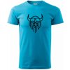 Viking logo - Klasické pánske tričko vyššej gramáže - L ( Svetlý tyrkys ) Viking logo - Klasické pánske tričko vyššej gramáže - L ( Svetlý tyrkys )