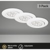 Briloner Vstavané LED svietidlo biele, 3-dielna súprava, 300 lm, nestmievateľné Briloner Vstavané LED svietidlo biele, 3-dielna súprava, 300 lm, nestmievateľné