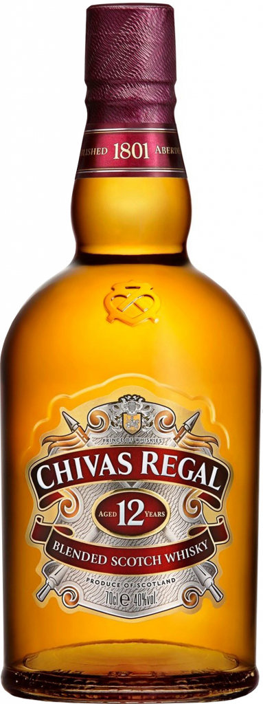 Chivas Regal 12y 40% 0,7 l (čistá fľaša)