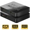PREMIUMCORD HDMI splitter 1-2 porty, napájanie USB, 4K, FULL HD, 3D PREMIUMCORD HDMI splitter 1-2 porty, napájanie USB, 4K, FULL HD, 3D