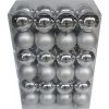 Vianočné ozdoby Lafiora plastové gule Ø8 cm 48 ks strieborné Vianočné ozdoby Lafiora plastové gule Ø8 cm 48 ks strieborné