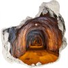 Foto fotografie diera na stenu Podzemné tunel 75x75 cm Foto fotografie diera na stenu Podzemné tunel 75x75 cm