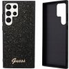Guess PC/TPU Glitter Flakes Metal Logo Samsung Galaxy S24 Ultra čierne