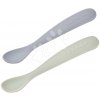 Prvé tréningové lyžičky First Age Silicone Spoons Nature Duo Beaba zo silikónu na samostatné jedenie v praktickom obale 2 kusy zeleno-modré od 4 mes Prvé tréningové lyžičky First Age Silicone Spoons Nature Duo Beaba zo silikónu na samostatné jedenie v praktickom obale 2 kusy zeleno-modré od 4 mes