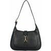 Dámska kožená kabelka cez rameno čierna - Delami Levellois čierna Dámska kožená kabelka cez rameno čierna - Delami Levellois čierna
