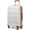 Kono 2191 kufor spinner 66cm Krémový ABS Kono 2191 kufor spinner 66cm Krémový ABS