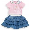 Sukňa a tričko pre bábiku Ruffle Skirt & T-shirt A Weekend in Paris Mon Grand Poupon Corolle pre 36 cm bábiku od 24 mes Sukňa a tričko pre bábiku Ruffle Skirt & T-shirt A Weekend in Paris Mon Grand Poupon Corolle pre 36 cm bábiku od 24 mes