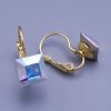 Náušnice Swarovski kocky pozlátené 8mm výber farieb Crystal AB (meniace) Náušnice Swarovski kocky pozlátené 8mm výber farieb Crystal AB (meniace)