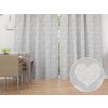 Biante Dekoračný záves PML-071 Srdce s ornamentami na sivom 145x180 cm Biante Dekoračný záves PML-071 Srdce s ornamentami na sivom 145x180 cm