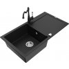 MEXEN/S MEXEN/S - Leo granitový drez 1 s odkvapkávačom vrátane batérie Carla, čierna 6501-77-670700-70 MEXEN/S MEXEN/S - Leo granitový drez 1 s odkvapkávačom vrátane batérie Carla, čierna 6501-77-670700-70