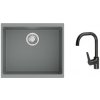 STRONG K-StrongSinks S3 Set drez Hron 530x460mm granit šedá + Batéria Garonne čierna STRONG K-StrongSinks S3 Set drez Hron 530x460mm granit šedá + Batéria Garonne čierna