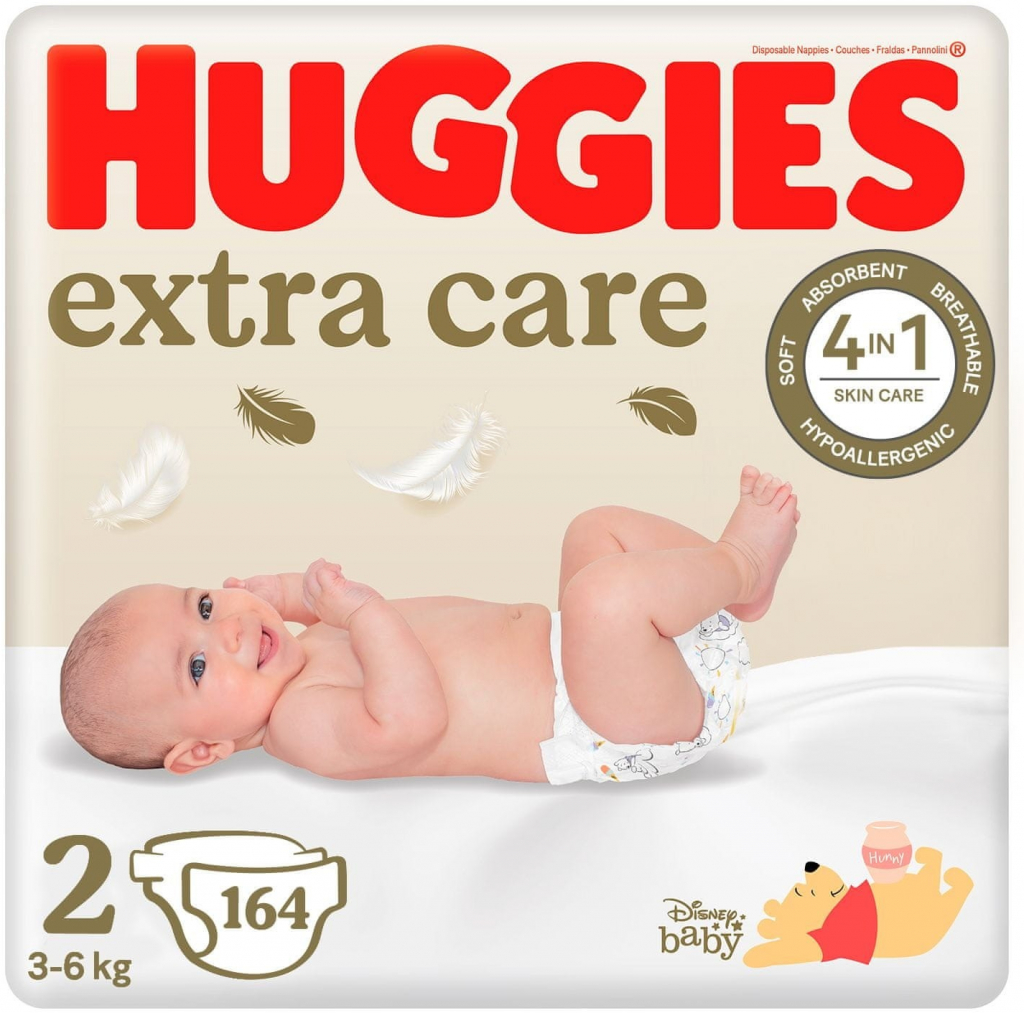 Huggies Elite Soft Newborn 3-5 kg 2 x 164 ks