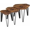 SONGMICS Sada 3 ks odkládacích stolků Vasagle Felini hnědá SONGMICS Sada 3 ks odkládacích stolků Vasagle Felini hnědá