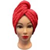 Rýchloschnúci froté Turban na vlasy červený TiaHome Rýchloschnúci froté Turban na vlasy červený TiaHome
