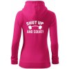 Shut up and squat - Mikina dámska trendy zipper s kapucňou - M ( Purpurová ) Shut up and squat - Mikina dámska trendy zipper s kapucňou - M ( Purpurová )