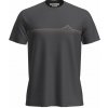 Icebreaker Men Merino 150 Tech Lite SS Tee Range Stripes tmavosivá