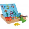 Small Foot Dřevěné kreativní hračky nasouvací a navlékací puzzle Small Foot Dřevěné kreativní hračky nasouvací a navlékací puzzle