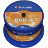 DVD+R disk, AZO, 4,7GB, 16x, 50 ks, cake box, VERBATIM DVD+R disk, AZO, 4,7GB, 16x, 50 ks, cake box, VERBATIM