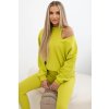 3-dielny set blúzka + top + legíny kivi