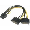 AKASA - SATA power na 6+2-pin PCIe adaptér AK-CBPW19-15 AKASA - SATA power na 6+2-pin PCIe adaptér AK-CBPW19-15
