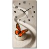 Nástenné hodiny Kameň zen a motýľ 30x60 cm Nástenné hodiny Kameň zen a motýľ 30x60 cm