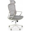 Halmar Kancelárska stolička Fidato II, sivá / biela Halmar Kancelárska stolička Fidato II, sivá / biela
