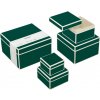 Darčekové krabičky Die Kante tmavozelené 5 ks Darčekové krabičky Die Kante tmavozelené 5 ks