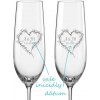 Svadobné poháre na sekt Srdce z vetvičiek, 2 ks Svadobné poháre na sekt Srdce z vetvičiek, 2 ks