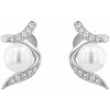 Eppi Perlové náušnice zo striebra so zirkónmi Carolita E31207 Eppi Perlové náušnice zo striebra so zirkónmi Carolita E31207