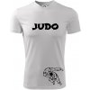 Judo nápis + postavy - Pánske tričko Fantasy športové - S ( Biela ) Judo nápis + postavy - Pánske tričko Fantasy športové - S ( Biela )