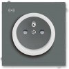 ABB 5589M-A02357 61 jednoduchá zásuvka s prepäťovou ochranou akustická signalizácia Neo graphite ice white ABB 5589M-A02357 61 jednoduchá zásuvka s prepäťovou ochranou akustická signalizácia Neo graphite ice white