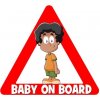 nálepka na auto - BABY ON BOARD - postavička Jakob nálepka na auto - BABY ON BOARD - postavička Jakob