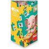 Dino Puzzle triangel Sloník Mio 24 dielikov Dino Puzzle triangel Sloník Mio 24 dielikov