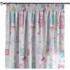 Dekoria Záves na riasiacej páske, pastelové vzory na bielom podklade, Výpredaj, 141-51 Dekoria Záves na riasiacej páske, pastelové vzory na bielom podklade, Výpredaj, 141-51
