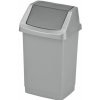 CURVER 04044-877 CLICK IT 25 l Odpadkový kôš strieborný/antracit
