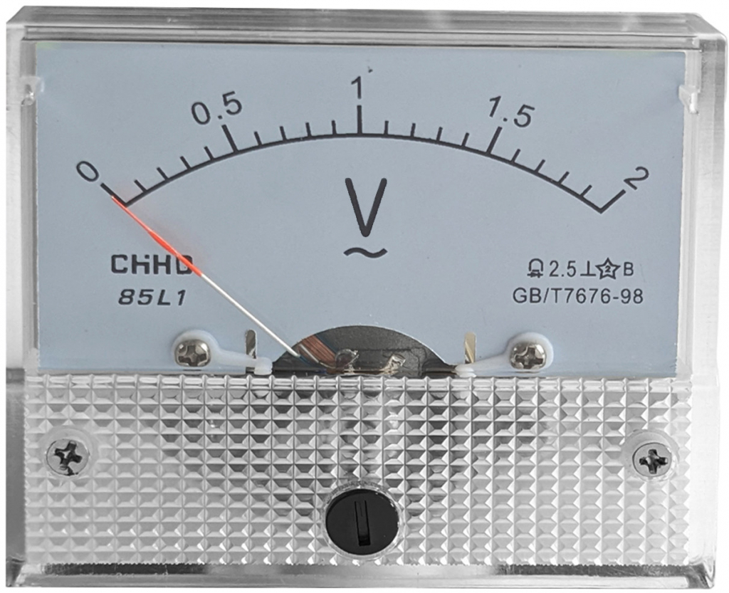 Onpira Panelový voltmeter AC s bočníkom - analógový Rozsah merania: 0-250V