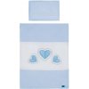 5-dielne posteľné obliečky Belisima Tri srdcia 100/135 bielo-modré, Vhodnosť: Pre chlapcov