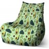 Sablio sedací vak Bean Kreslené avokádo 100 x 90 x 45 cm